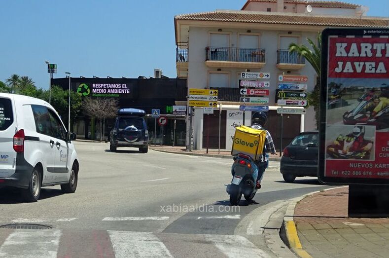 La APP Glovo llega a Xàbia