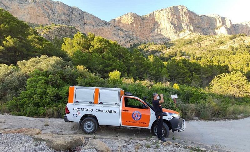 Protección Civil y Voluntarios de Balcón al Mar participan en el dispositivo de vigilancia y prevención de incendios de Xàbia