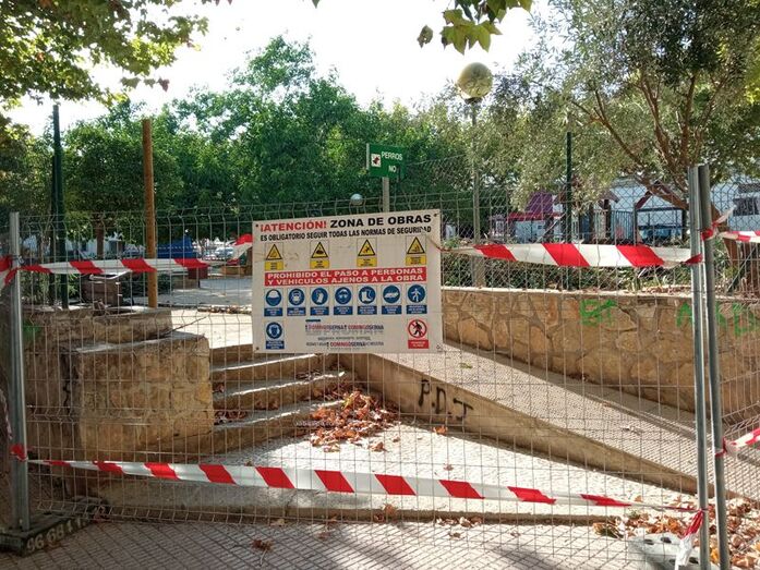 Comienzan las obras del parque de la plaza Xàtiva de Xàbia
