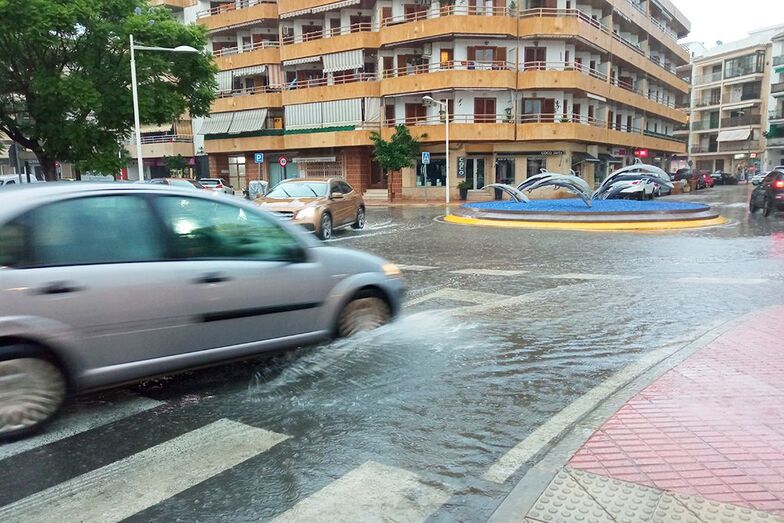 Aemet activa un aviso amarillo por fuertes lluvias y tormentas en la Marina Alta