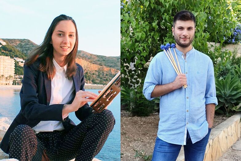 Dos jóvenes de Xàbia, dispuestos a vivir de la música tras finalizar sus estudios superiores