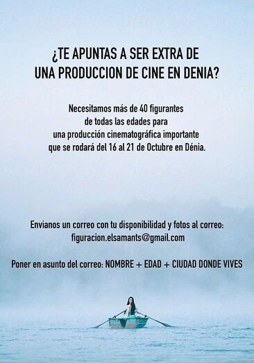 Una productora busca figurantes para un rodaje en Dénia