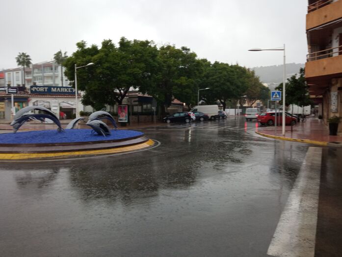 Lluvias intermitentes y puntualmente intensas durante este viernes en Xàbia
