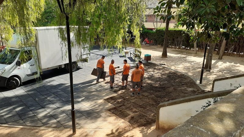 Comienzan las obras de reforma del parque de la plaza Reina Sofía de Xàbia