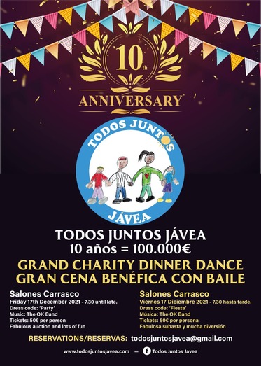 Todos Juntos Jávea celebra 10 años de labor altruista en el municipio con ganas de seguir creciendo