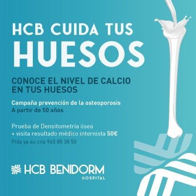 Hospital Clínica Benidorm lanza su campaña de prevención de la osteoporosis