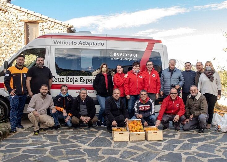 Mandarinas ecológicas de la Fundación Christian Olmos para la Cruz Roja de Xabia