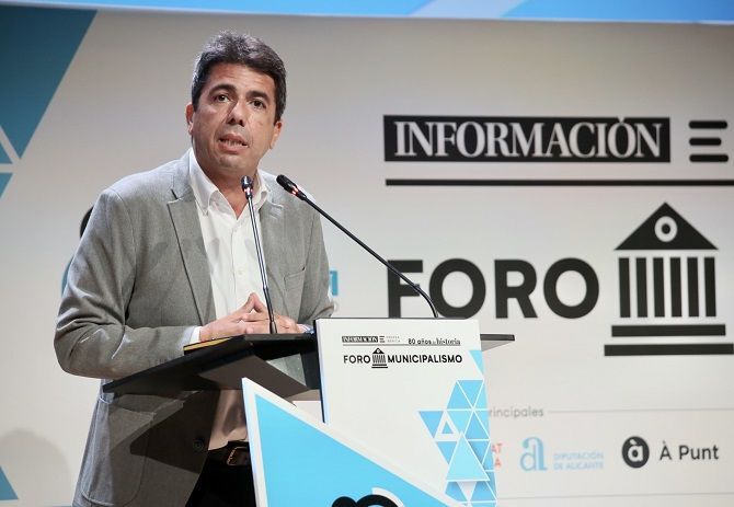 Mazón anuncia una inversión extraordinaria de 58 millones para ayudar a los ayuntamientos en 2022