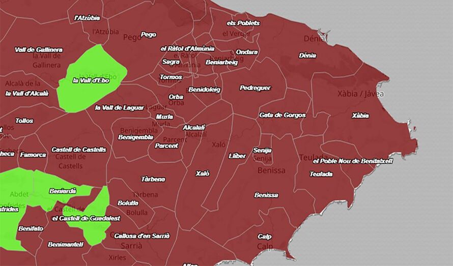 Nuevo récord de contagios en Xàbia y en la Marina Alta