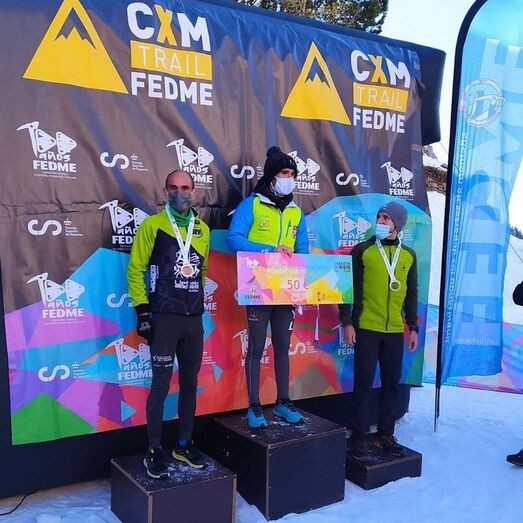 Nasio Cardona, segundo en el campeonato de España de Raquetas de Nieve