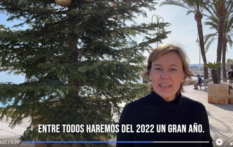 Felicitación de navidad y deseos para el año nuevo del PP de Xàbia