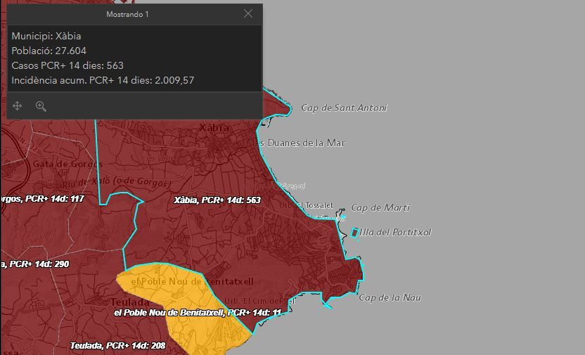 La pandemia deja otras dos nuevas defunciones en Xàbia
