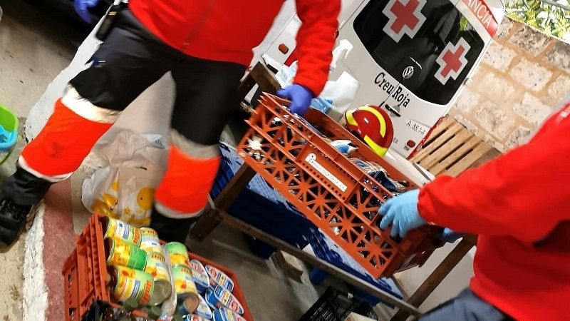 Cruz Roja Xàbia pide ayuda para abastecer su almacén de alimentos