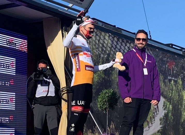 Juan Ayuso, ya es segundo en la Volta a Catalunya