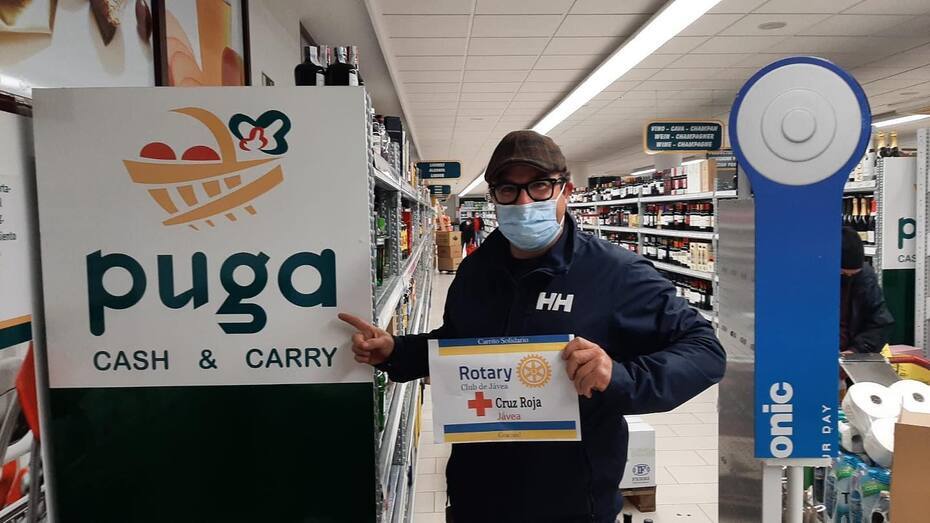 Rotary Club Jávea inicia una recogida de alimentos en los supermercados para los refugiados ucranianos que están en Xàbia