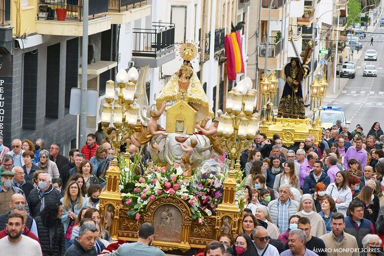 Estallido de fervor en Xàbia en torno a la Mare de Déu de Loreto y Jesús Nazareno