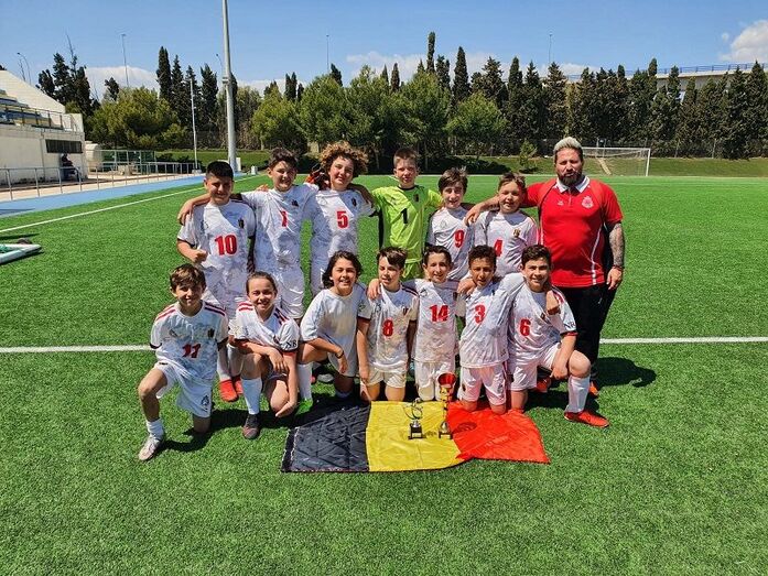 El equipo alevín de la Penya la Marina, subcampeón en el Mundialito Kids de El Campello
