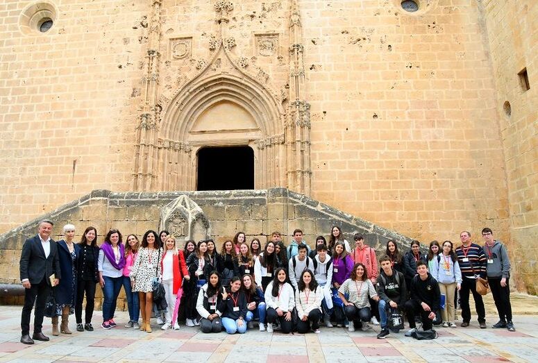 Recepción a los alumnos que participan en el proyecto Erasmus del IES La Mar de Xàbia