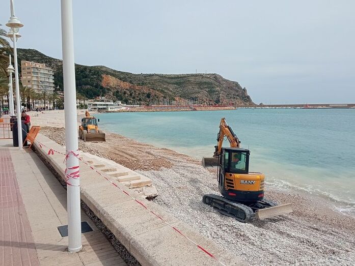 Regeneración de la playa de la Grava de Xàbia