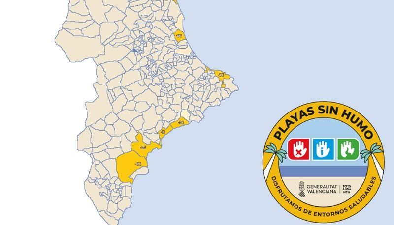 La Conselleria de Sanitat no incluye a Xàbia en su mapa de playas sin humos