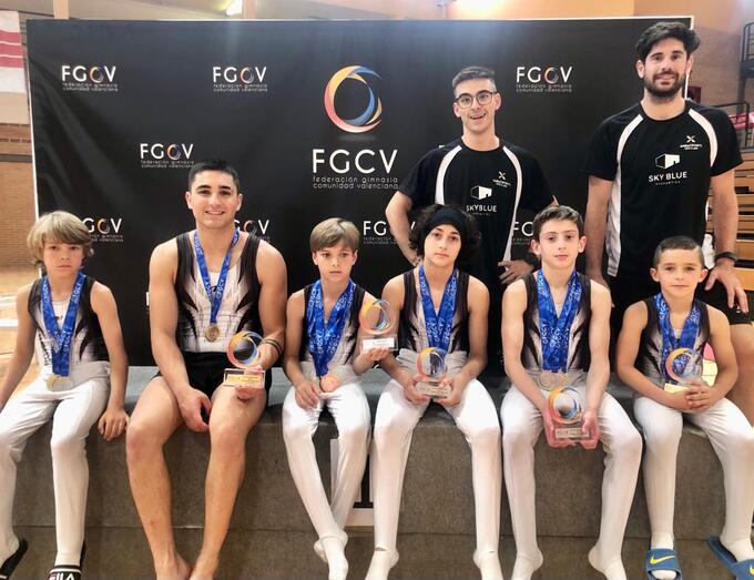 Amplia representación del CD Montgó en el Campeonato Autonómio de Gimnasia Artística