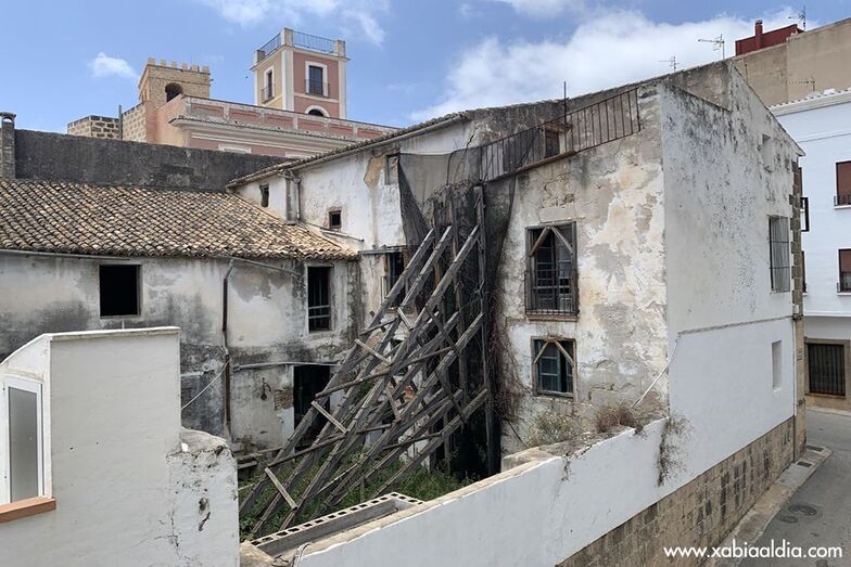 Obras de emergencia en la Casa Candelaria para evitar su derrumbe Obras de emergencia en la Casa Candelaria para evitar su derrumbe