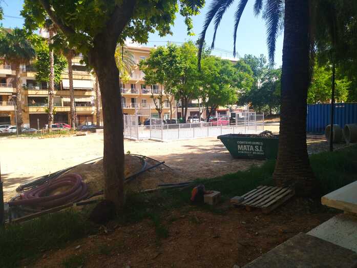 La constructora que reforma el parque Reina Sofía de Xàbia deberá acabar la obra el 6 de julio