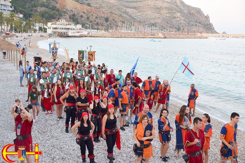 Programa de Fiestas de Moros y Cristianos Xàbia 2022: Jueves 21 de julio Desembarco, embajada y rendición