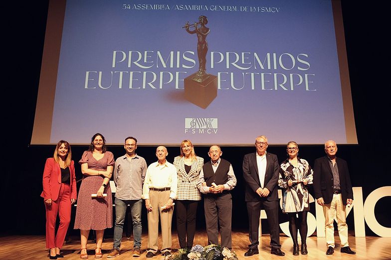 El CAM Xàbia galardonado con el Premio Euterpe entre todas las sociedades musicales de la Comunitat