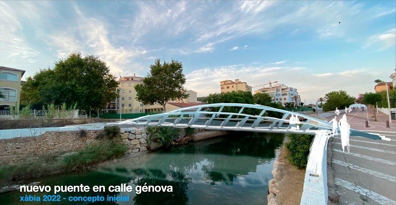 El Ayuntamiento Xàbia define las bases del nuevo puente de la calle Génova