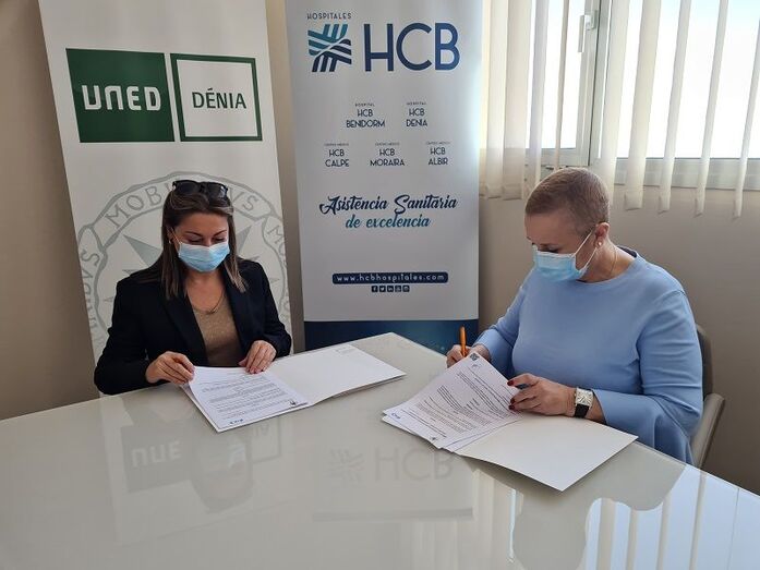 HCB Hospitales colabora con la UNED Dénia en los programas de formación integral de estudiantes universitarios