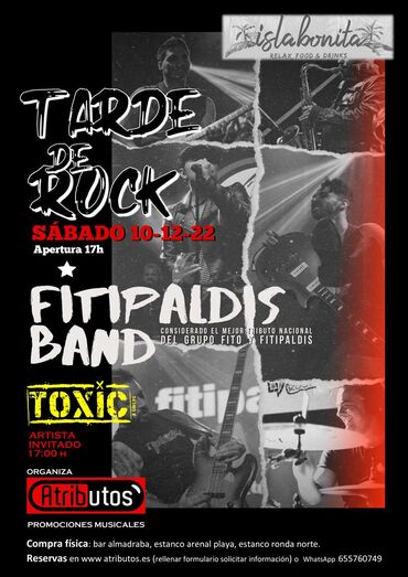 Fitipaldis Band, el tributo a Fito llega a Xàbia