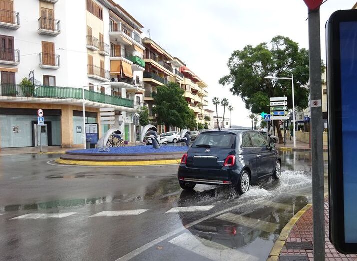 La DANA descarga más de 110 litros en puntos de Xàbia y una media de 65 litros en el término